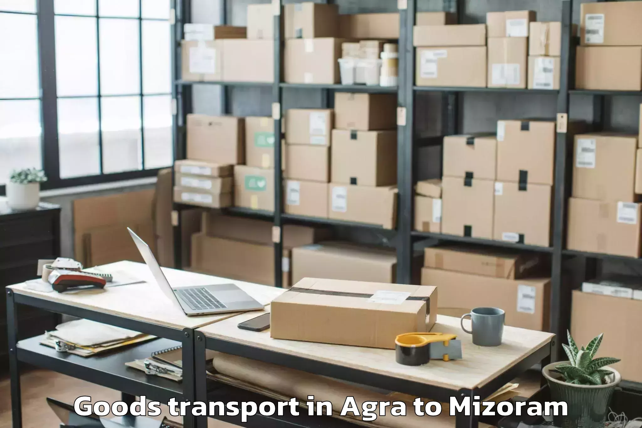 Get Agra to Khawzawl Goods Transport